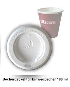 Becherdeckel für Nescafé Einwegbecher 0,18l (100 Stück)