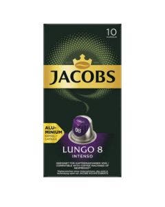 Jacobs 10 Capsules Lungo 8 Intenso Alu-Kaffeekapseln 