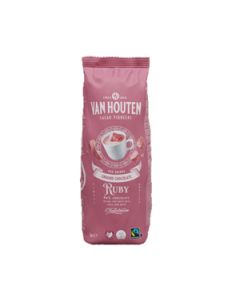Van Houten Ruby Ground Chocolate pinkes Schokoladengetränkpulver 1000g